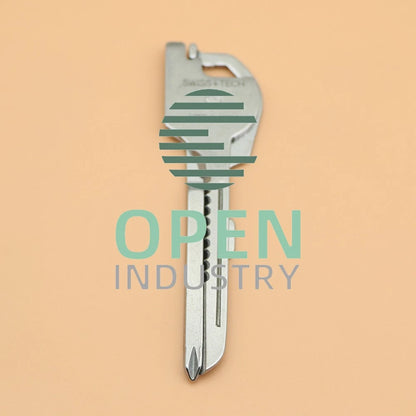1PCS 6 in 1 Utile-Key Mini Screwdriver Key Ring Chain Pocket Knife Multi-T