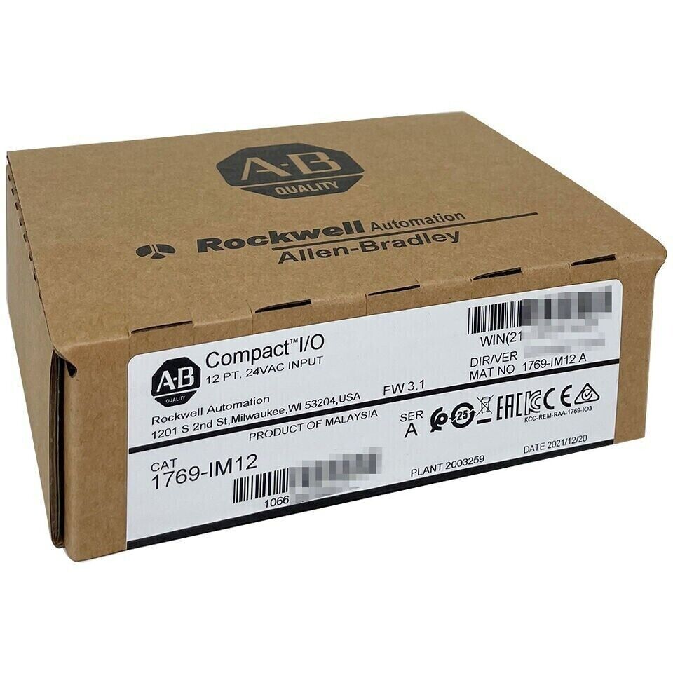 New Factory Sealed AB 1769-IM12 SER A CompactLogix 12Pt 240VAC Input Module - COMPACTLOGIX