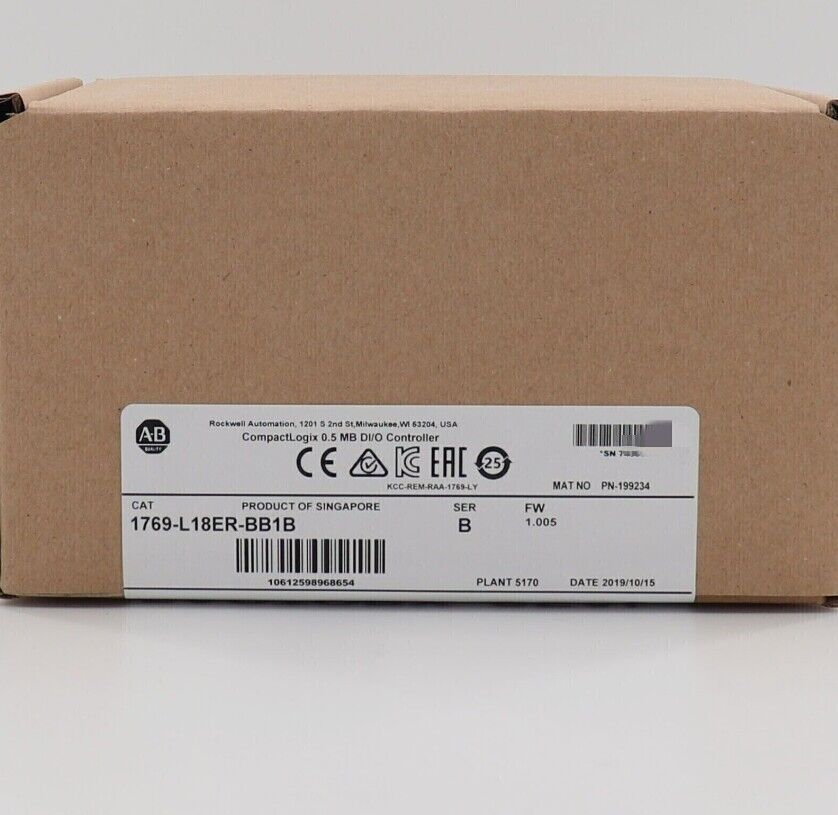 AB 1769-L18ER-BB1B CompactLogix 0.5MB Controller - COMPACTLOGIX
