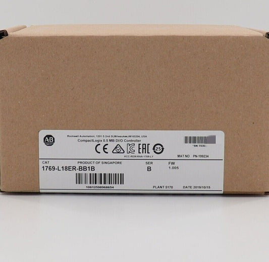 AB 1769-L18ER-BB1B CompactLogix 0.5MB Controller - COMPACTLOGIX