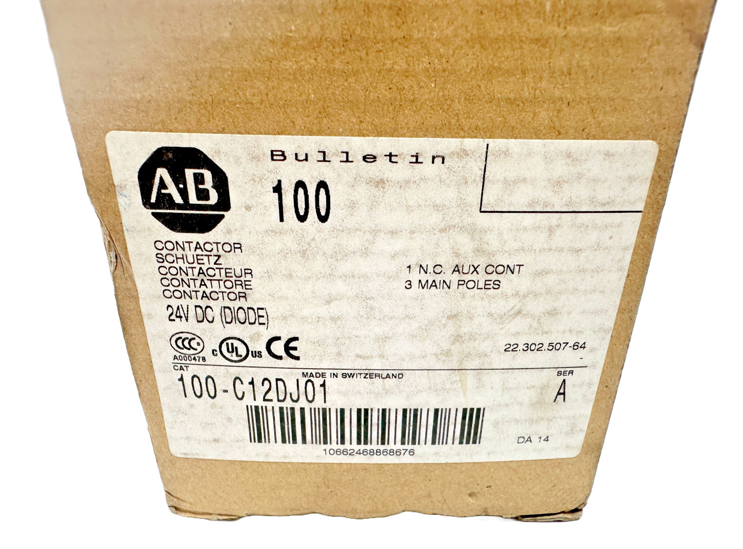 new Allen Bradley 100-C12DJ01 Contactor