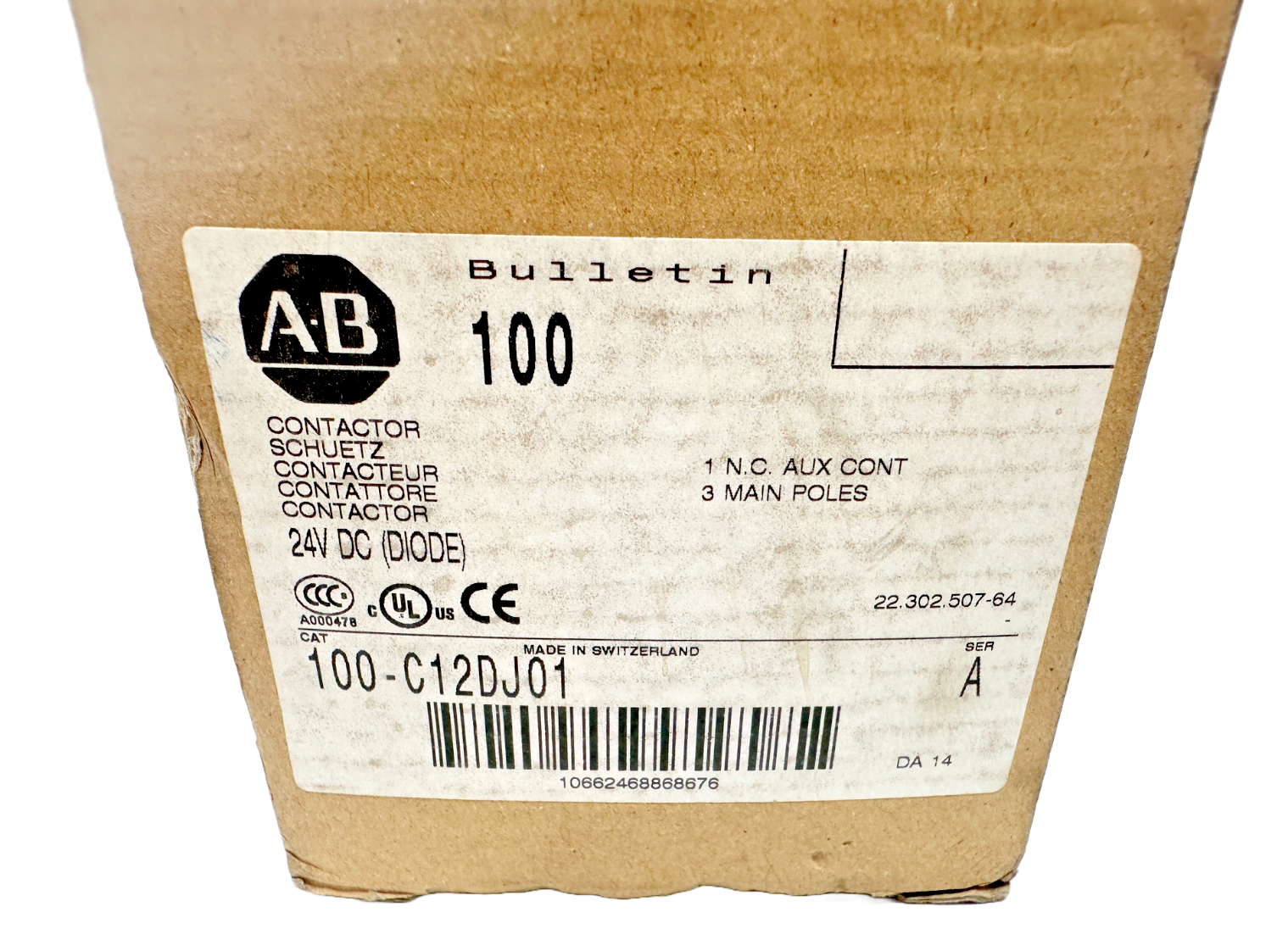 new Allen Bradley 100-C12DJ01 Contactor - ALLEN BRADLEY