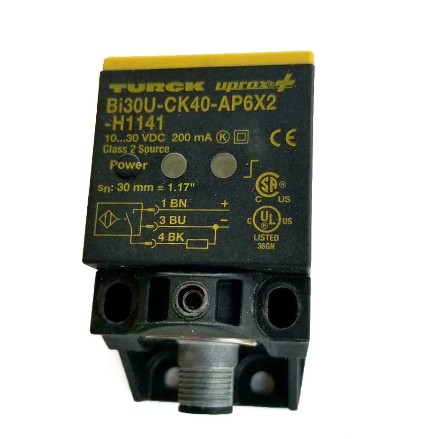 Turck Bi30U-CK40-AP6X2-H1141 UPROX+ 10-30 VDC Sensor - High Precision Industrial VDC Current Sensor - TURCK