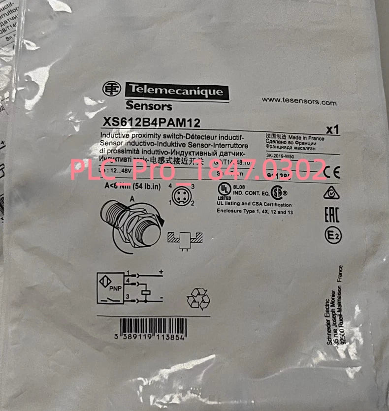 XS612B4PAM12 1PCS Telemecanique XS612B4PAM12 Proximity Switch Fast delivery
