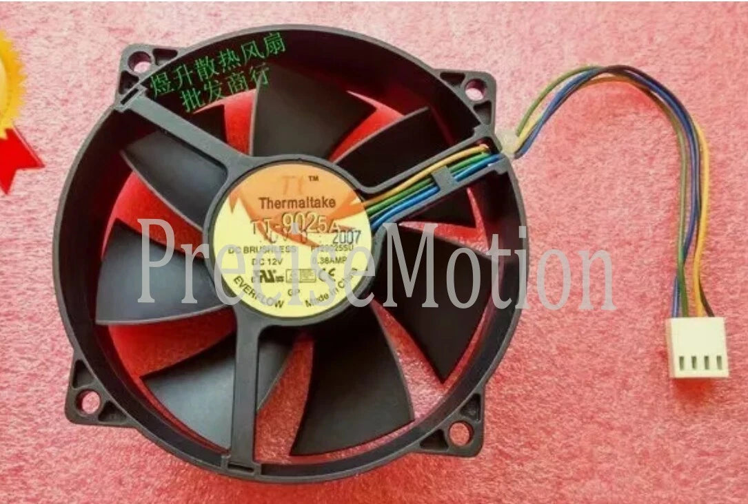 Thermaltake TT-9025A F129025SU DC12V 0.38AMP 4-Wire CPU Cooling Fan