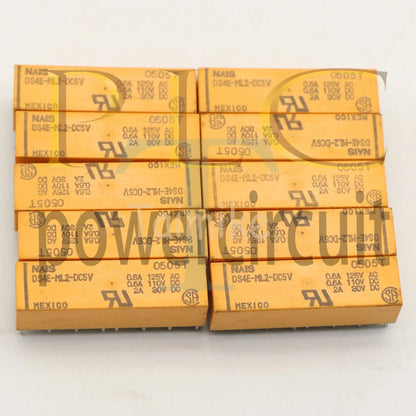 (10PCS) DS4E-ML2-DC5V 5VDC Signal Relay 0.6A 125VAC 16Pins 4PDT