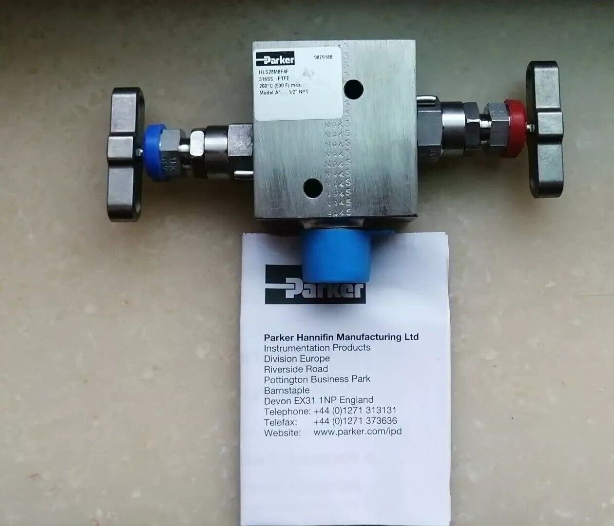 Parker HLS28M8F4F Valve - High-Pressure Solenoid Valve - PARKER