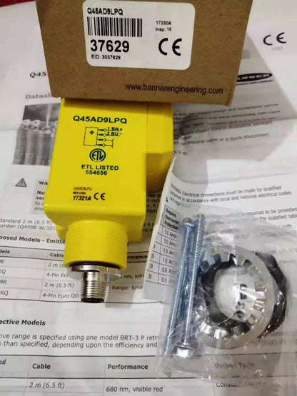 new 1pcs BANNER Q45AD9LPQ Explosion-proof Reflective Plate Photoelectric Sensor - KOEED