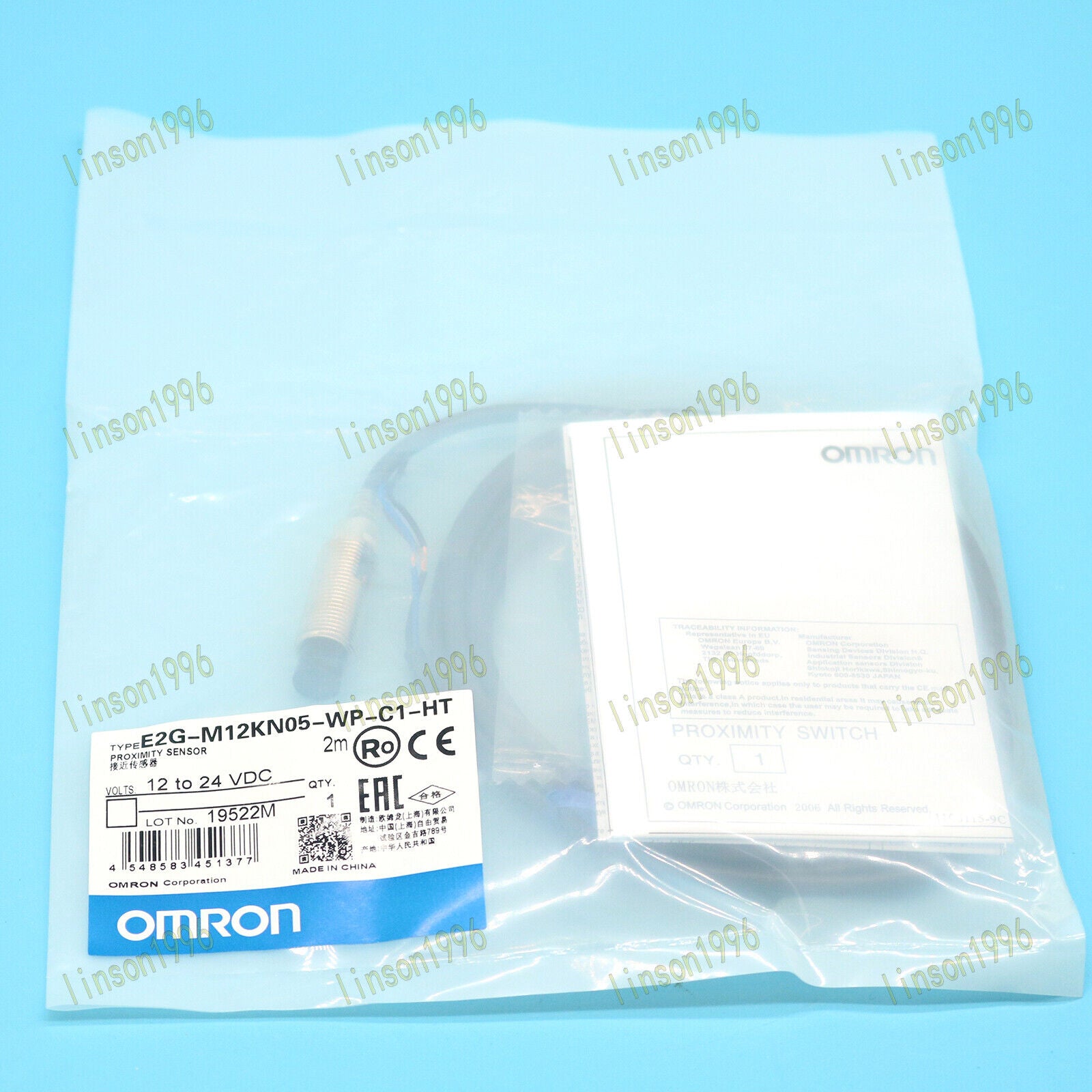 Omron Proximity Switch E2G-M12KN05-WP-C1-HT - OMRON