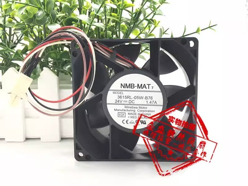 NMB 3615RL-05W-B76 DC24V 1.47A 9CM 4-Wire Inverter Cooling Fan