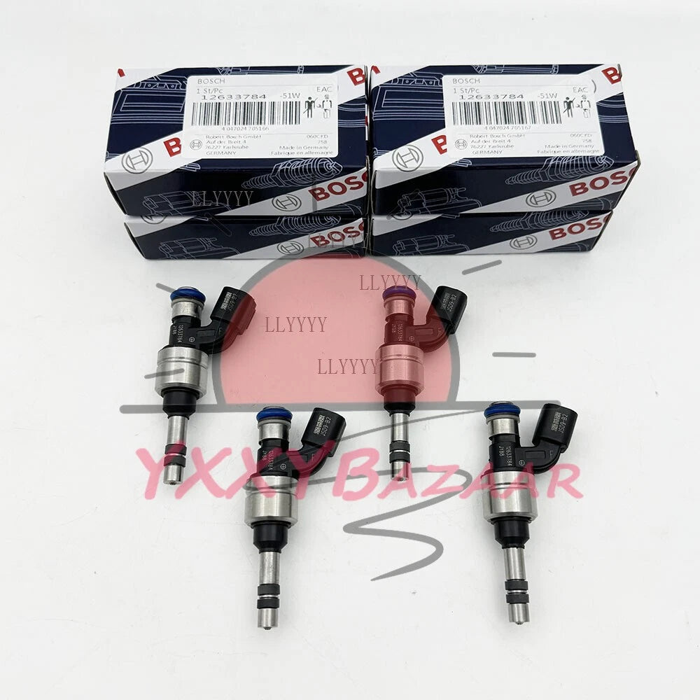 4x Fuel Injectors 12633784 For Buick Chevrolet Malibu GMC Terrain 2.4L 2011-2017