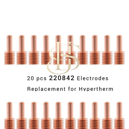 20 pcs 220842 Plasma Cutter Electrodes fit Hypertherm Powermax 45XP 65 85 105