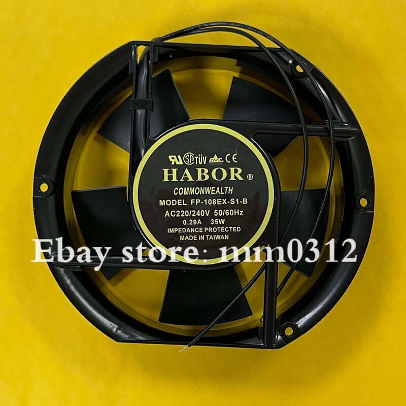 HABOR FP-108EX-S1-B AC220V/240V 0.29A 35W 17CM Axial Cooling Fan