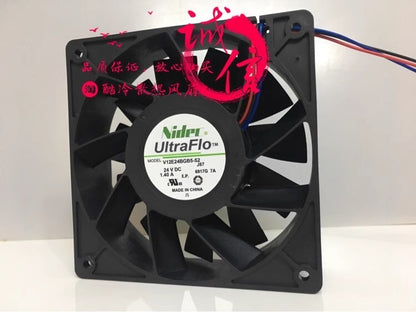 NIDEC V12E24BGB5-52 DC24V 1.40A 12CM 3-Pin Inverter Cooling Fan