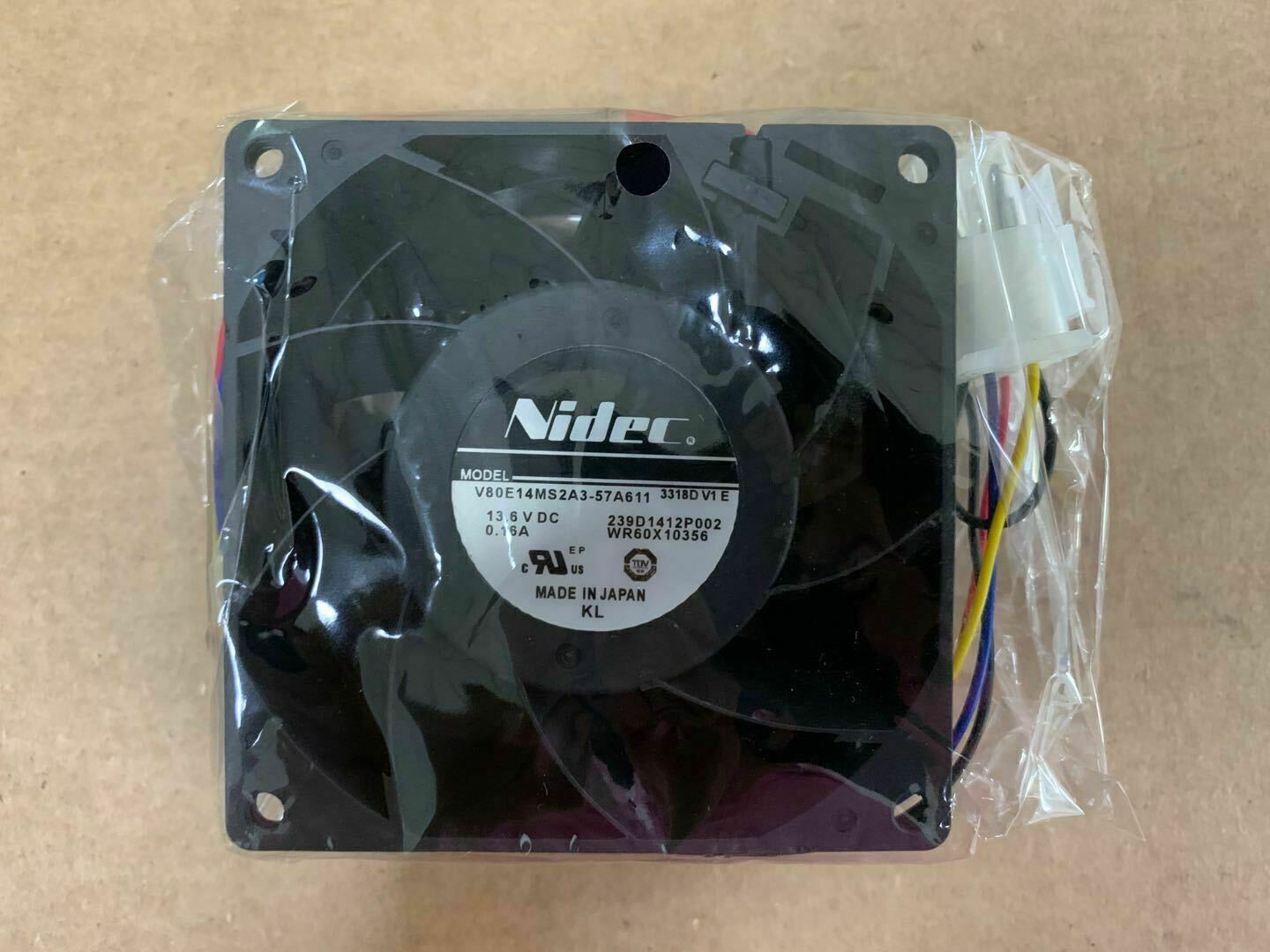 new For GE Refrigerator Fan Nidec V80E14MS2A3-57A611 239D1412P002 13.6V WR60X10356 - GE