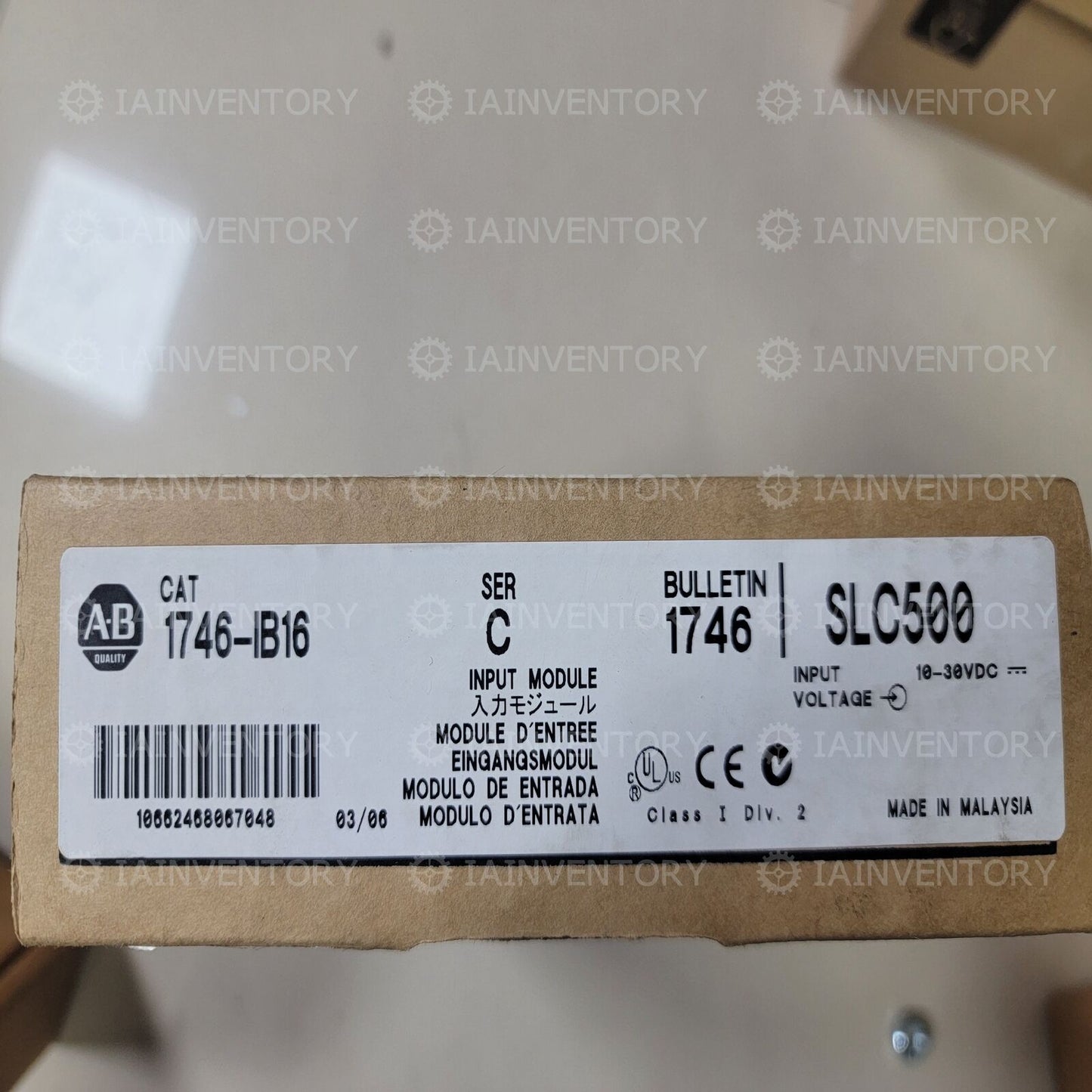 Allen-Bradley SLC 500 Digital Input Module 1746-IB16 1PC NEW - ALLEN-BRADLEY