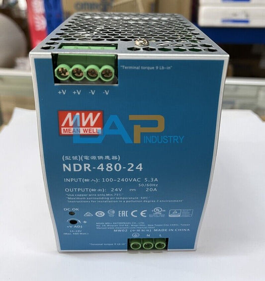 Mean Well NDR-480-24 Switching Power Supply - 1PCS - MEAN WELL