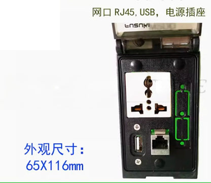 1PCS P11100-830 Power USB network port RJ45 socket machine tool panel interface