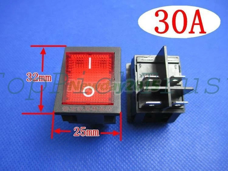 1PCS Rocker Switch JIN DING (JD) JD03-A1 4 Pins 30A 30Amp 250VAC T85/55 1E4