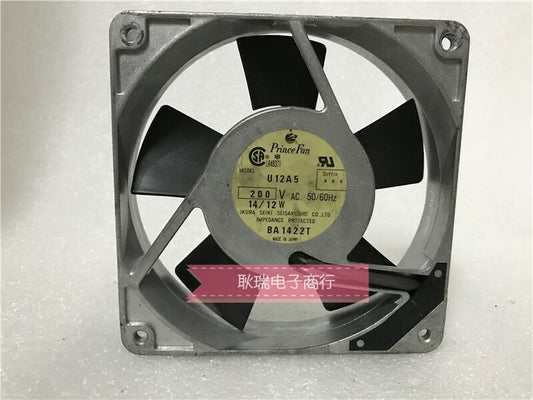 1pcs  Prince Fan U12A5 200V 14 / 12W 120 * 120 * 25mm aluminum frame cooling fan