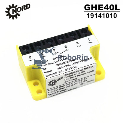 NORD GHE40L 19141010 200V-10%...480V+10%VAC 90...215VDC Motor Brake Rectifier
