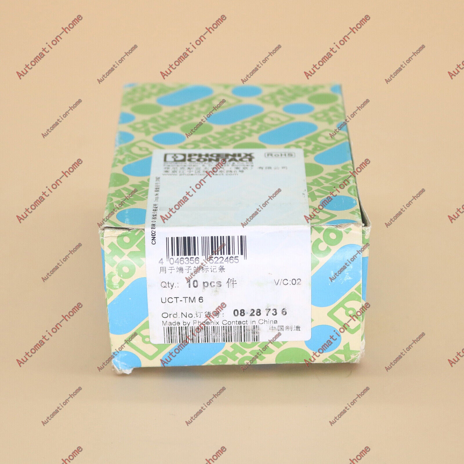 Phoenix Contact Terminal Block Marker Cards UCT-TM 6 0828736 - PHOENIX CONTACT