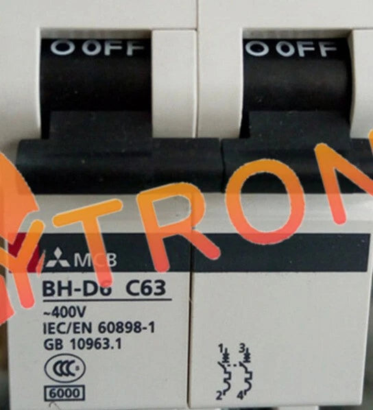1PCS Mitsubishi BH-D6 2P C63A circuit breaker