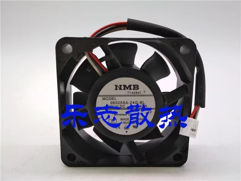 NMB 06025SA-24Q-BL 6025 DC24V 0.13A 6CM 3-Pin Inverter Cooling Fan