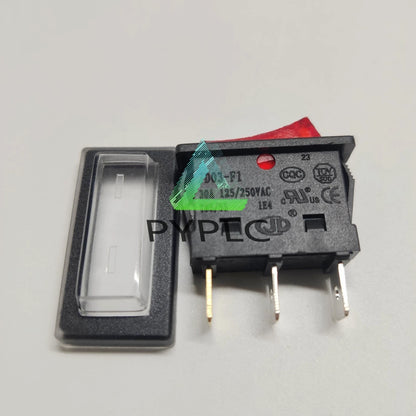 1X Red Lamp Switch Maintained 30A 125/250VAC T85/55 JD03-F1 3 Pins 2 Positions