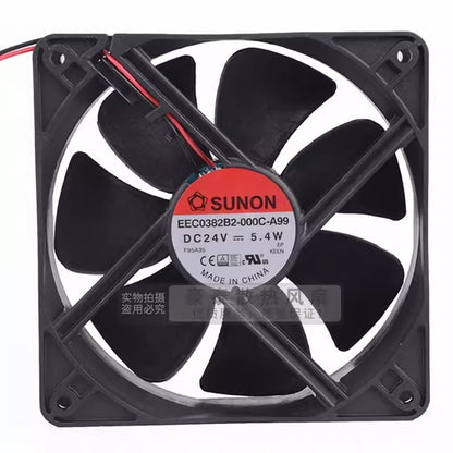 SUNON EEC0382B2-000C-A99 12038 DC24V 5.4W 2-Wire Inverter Cooling Fan