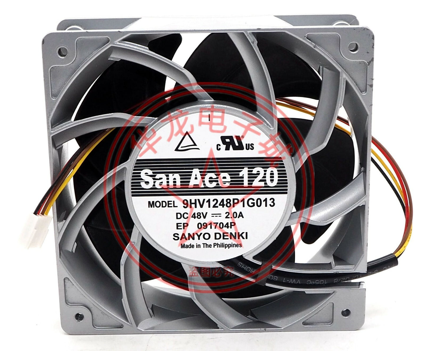 SANYO 9HV1248P1G013 48V 2.0A Aluminum Frame High Air Volume Fan