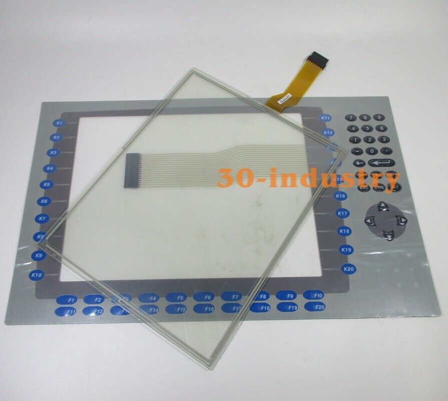 Touch Panel Glass and Membrane Keypad for 1250 2711P-RDB12C - ALLEN-BRADLEY