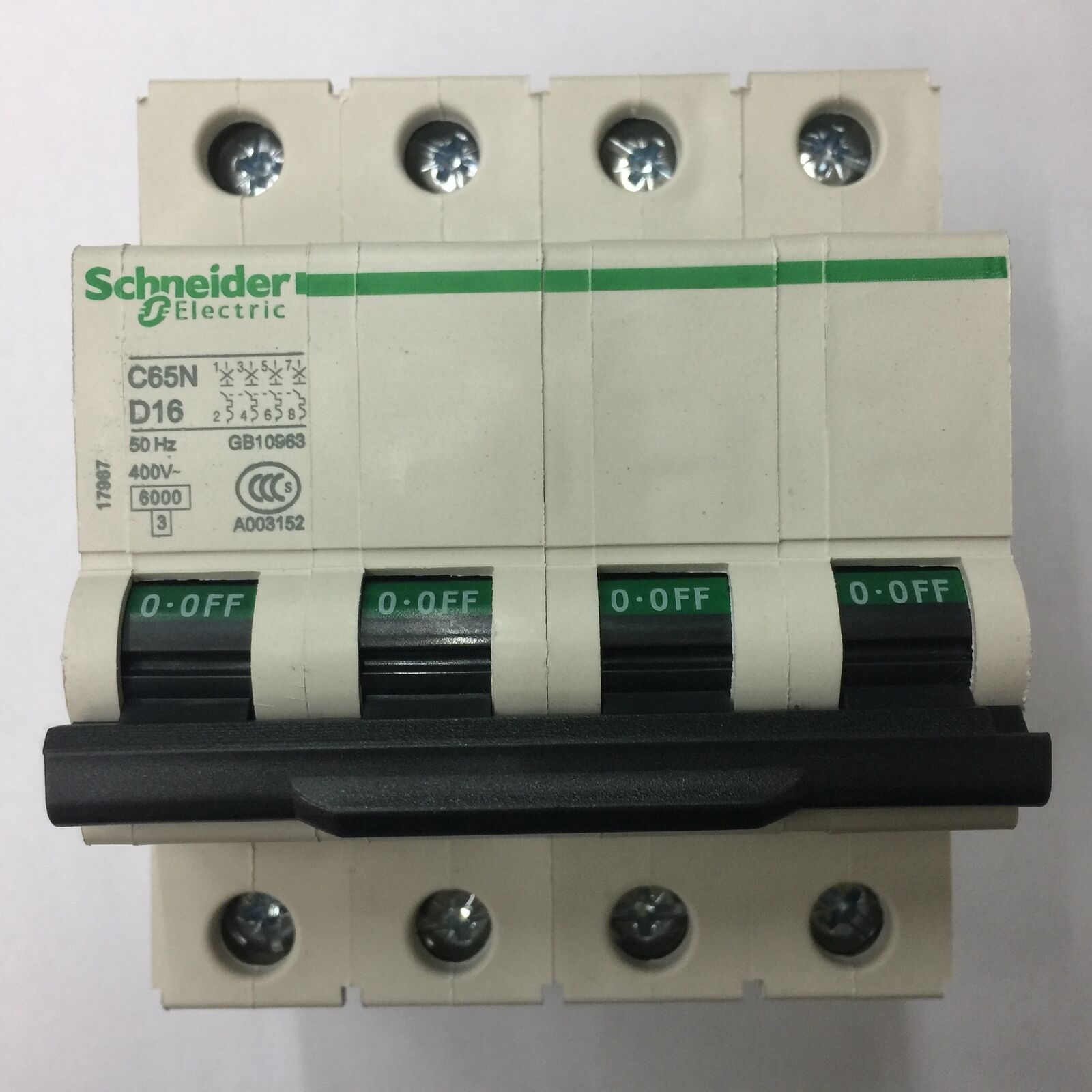 new 1PCS  C65N 4P D16 breaker Schneider