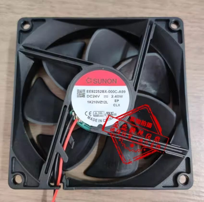 SUNON EE92252BX-000C-A99 DC24V 2.4W 9CM 2-Wire Inverter Cooling Fan