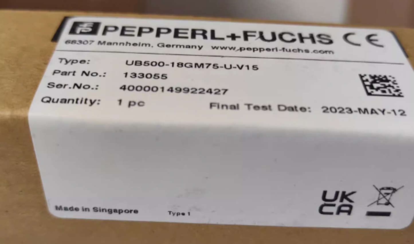 Ultrasonic Sensor System for Automation - Pepperl+Fuchs UB500-18GM75-U-V15 - PEPPERL+FUCHS