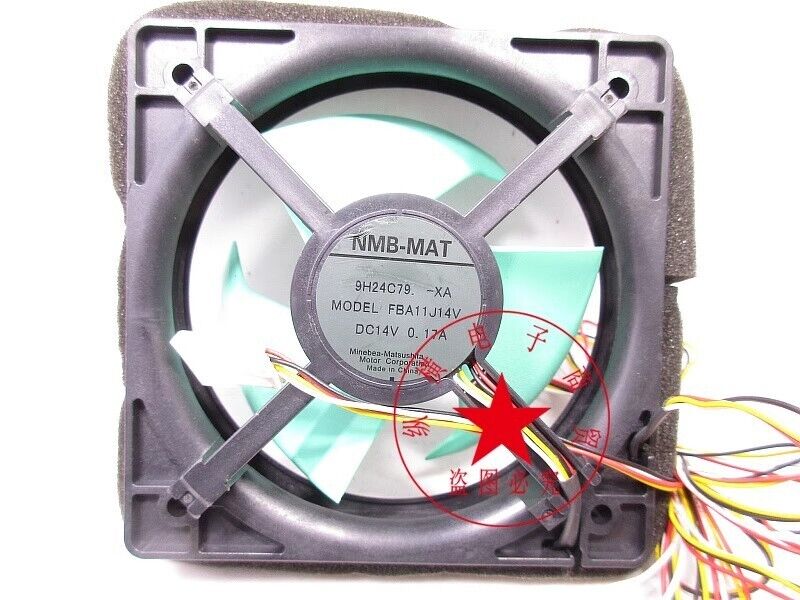 new NMB-MAT FBA11J14V DC14  0.17A  4-Wire Cooling Fan