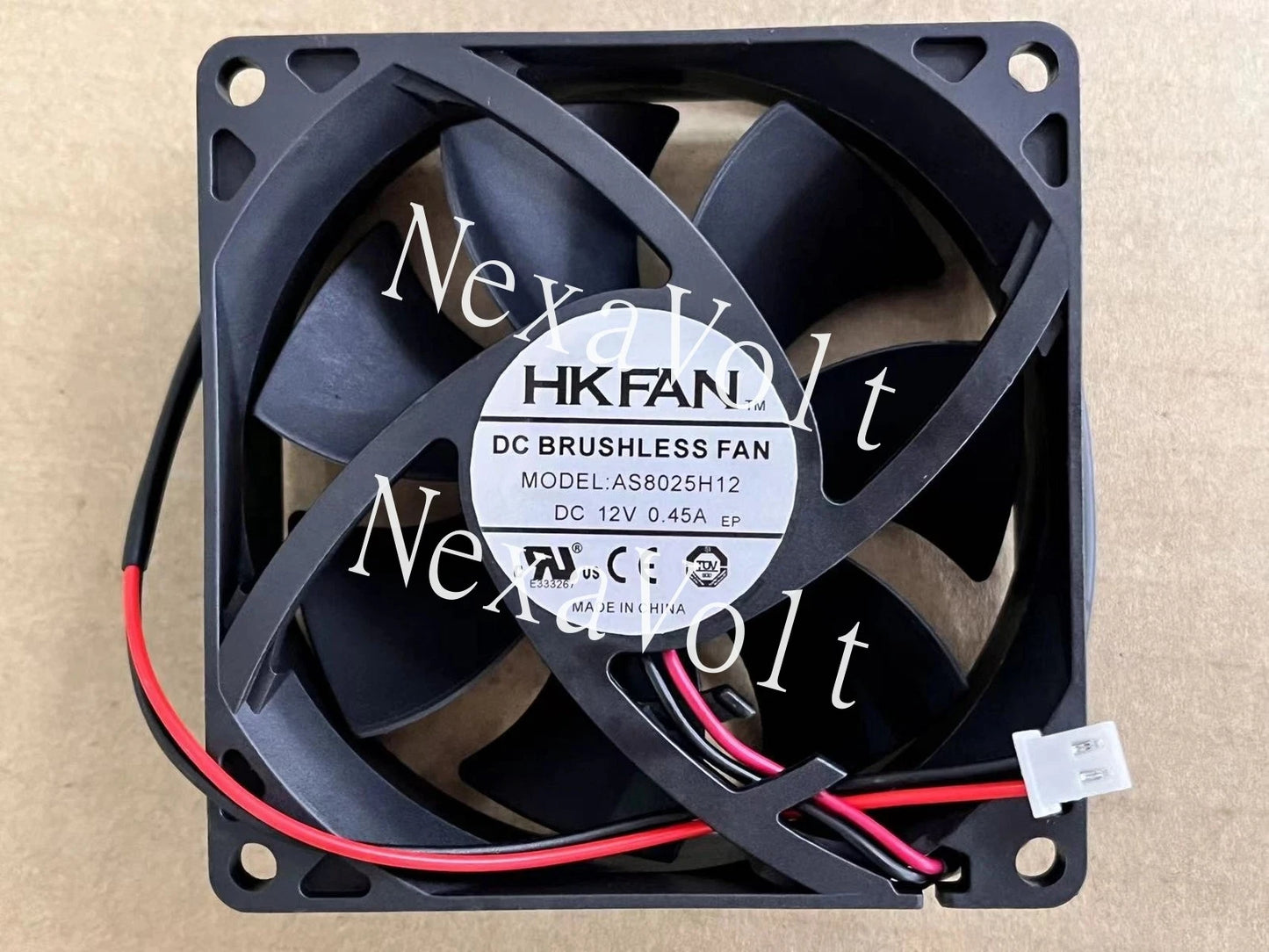 1PC HK FAN AS8025H12 12V 0.45A 8025 high wind mute chassis cooling fan