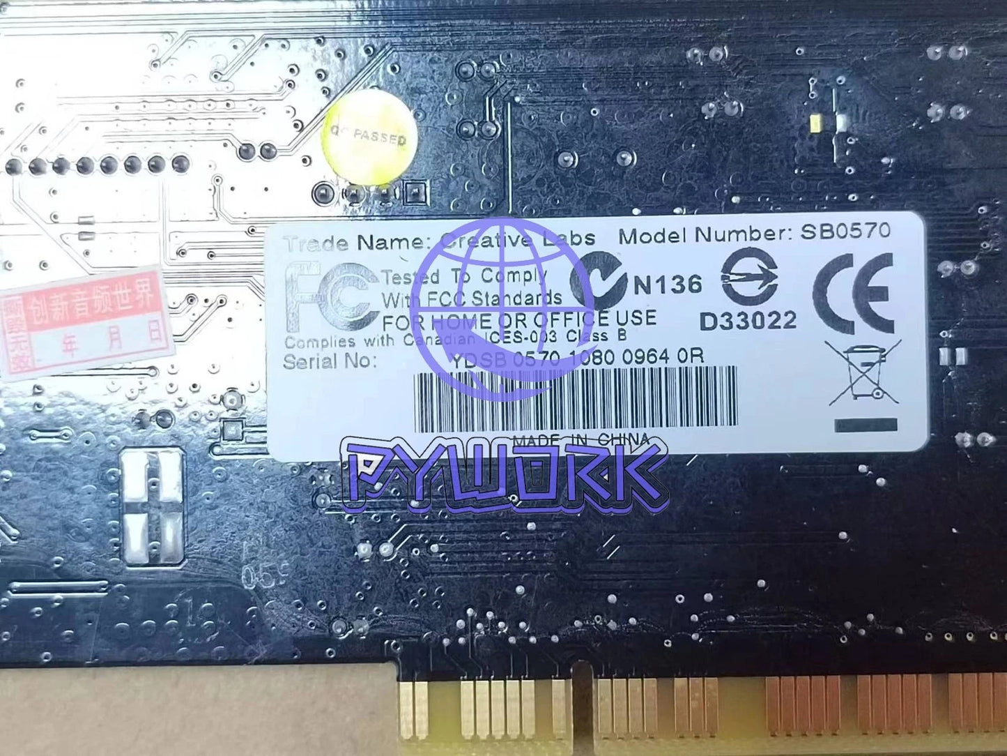 1PCS Creative Sound Blaster Audigy SE 7.1 CH PCI Sound Card SB0570 Support WIN10