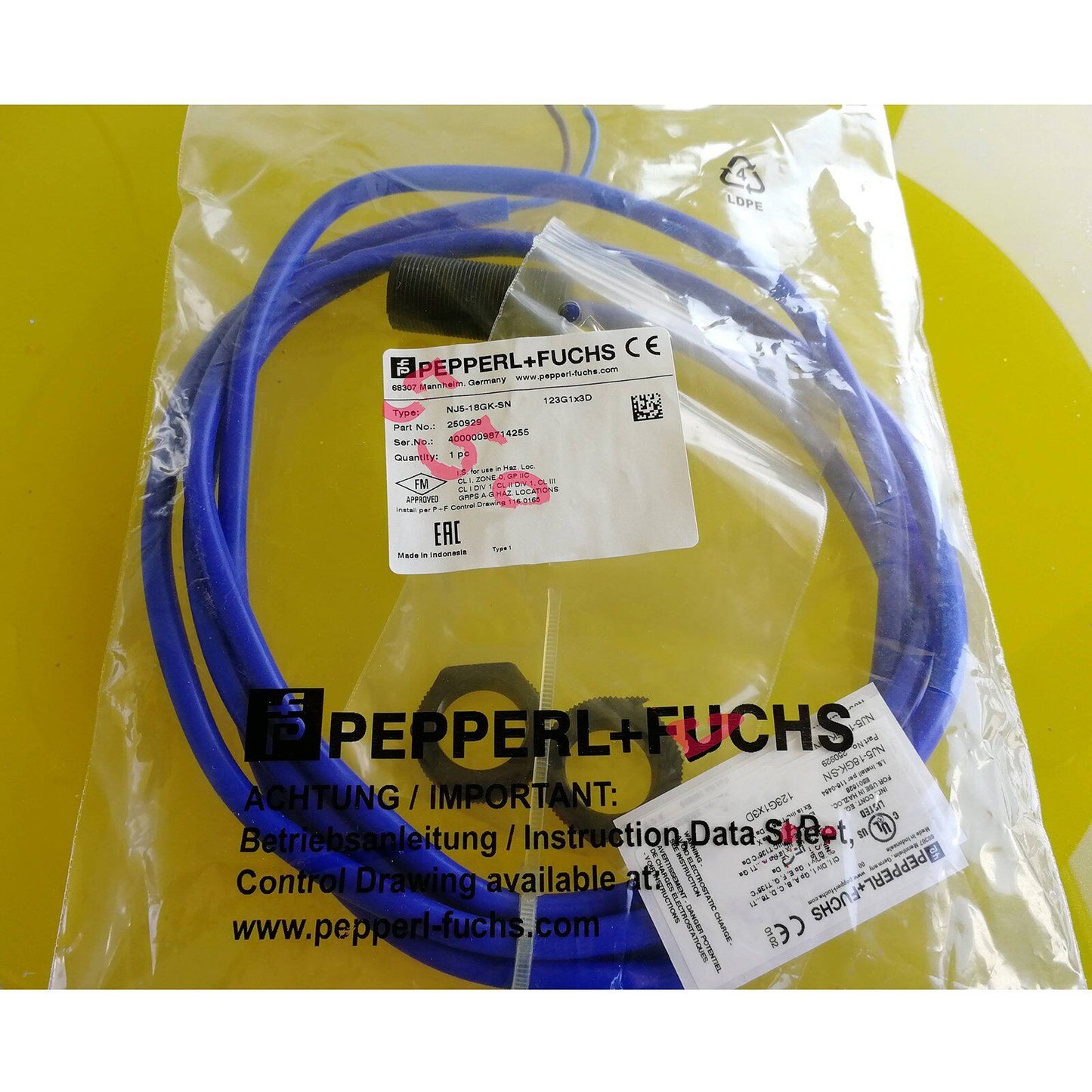Pepperl+Fuchs NJ5-18GK-SN module automation industrial - PEPPERL+FUCHS