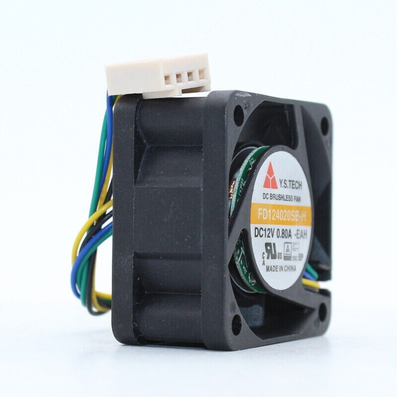 Y.S.TECH FD124020SB-H 12V 0.80A 4020 4CM cooling fan