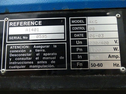 MELTON 4KG HOT MELT ADHESIVE APPLICATOR SYSTEM 230V/400V 50Hz/60Hz 1700W - MELTON