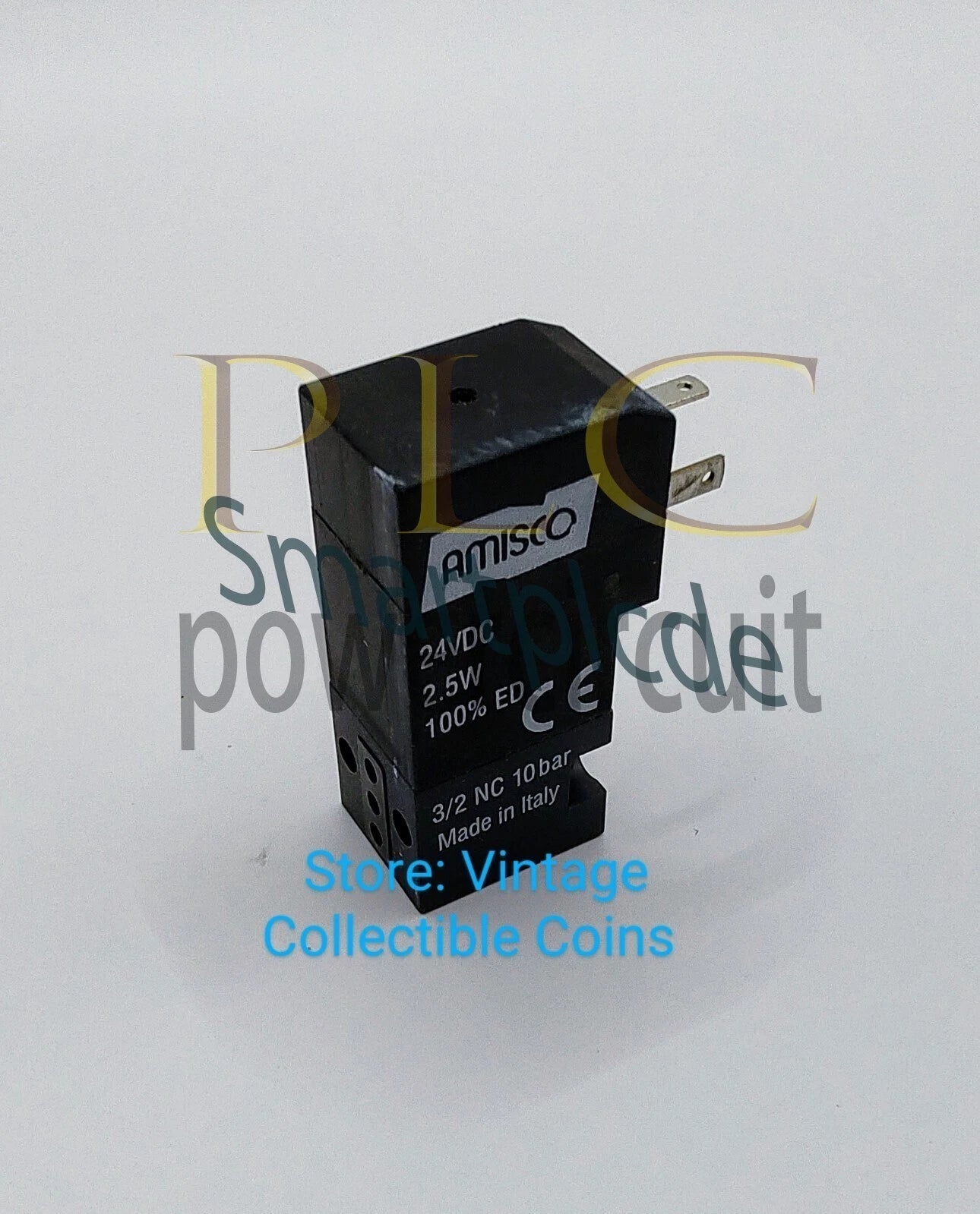 1PCS Unit AMISCO 24VDC 2.5W ED 3/2 NC 10bar Made in Italy Solenoid Pilot Valve