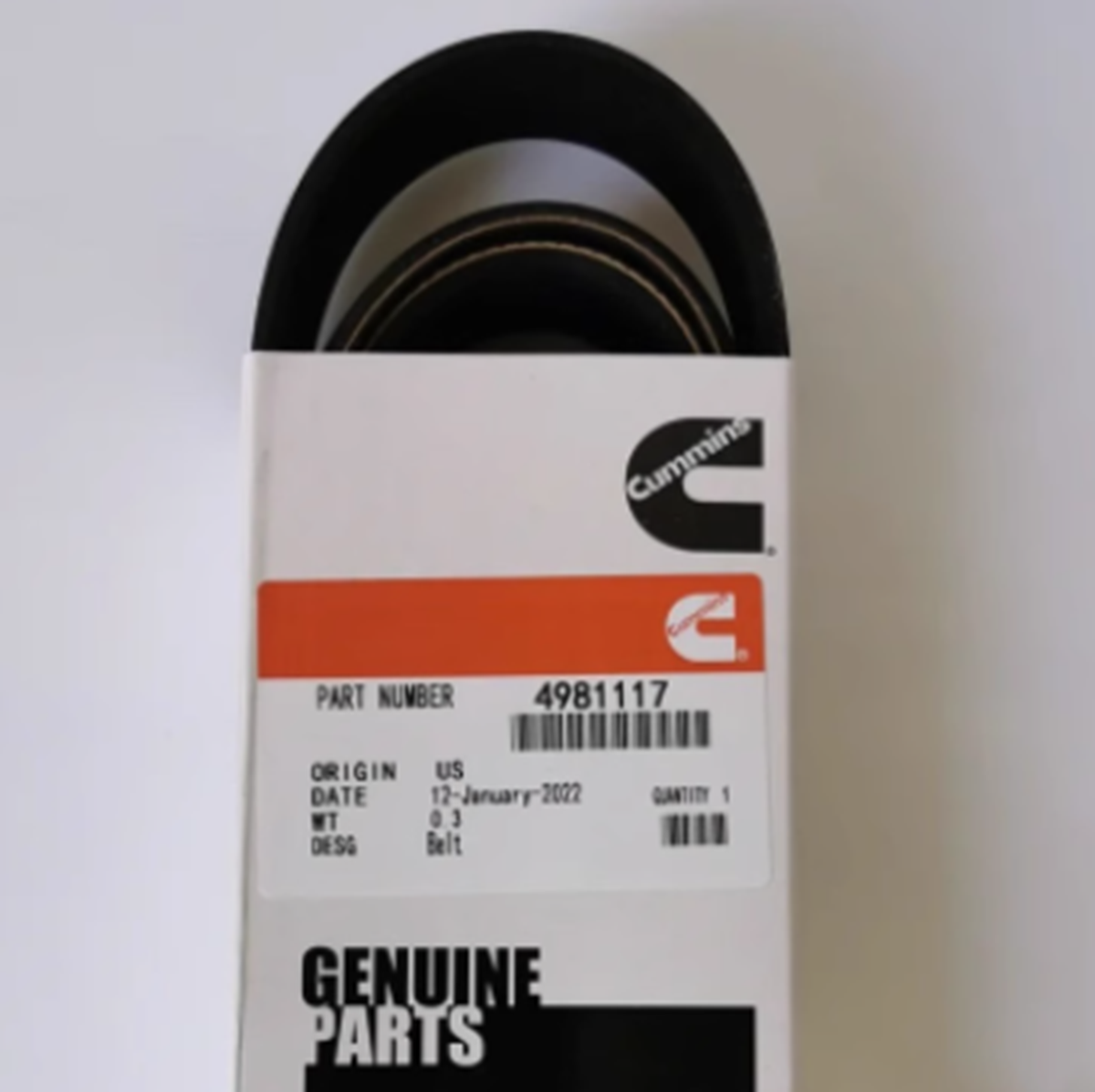 CUMMINS 4981117 Engine Fan Belt - High-Performance Part - CUMMINS