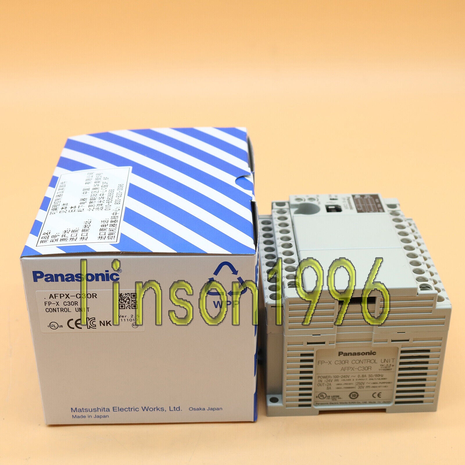 1PC Panasonic Control Unit AFPX-C30R - PANASONIC