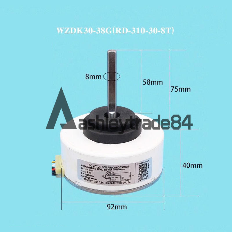 New 1PC WZDK30-38G Air Conditioner Motor - ZANRAN AIR CONDITIONER MOTOR
