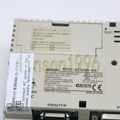 Omron NT31 ST123B V3 Operator Touch Panel One Year - OMRON