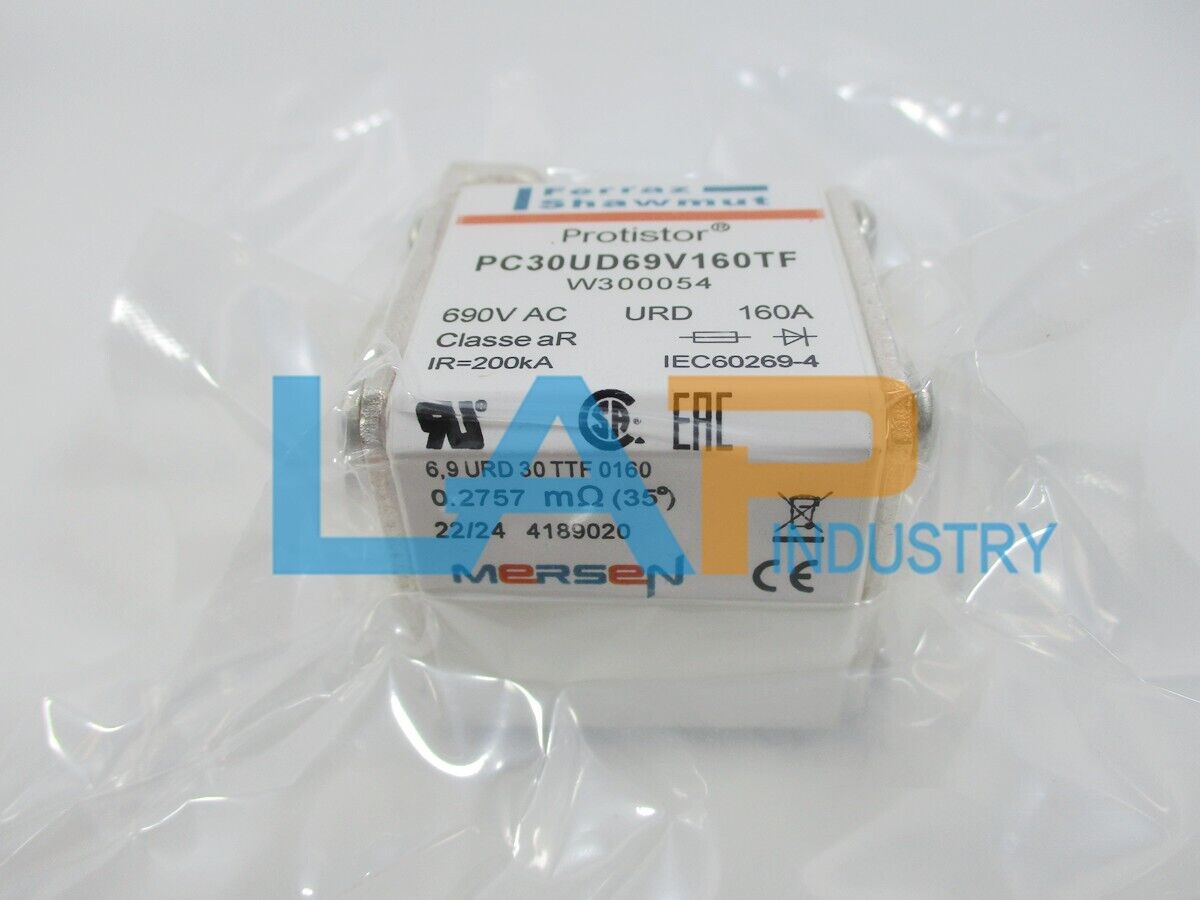 2Pcs Ferraz Shawmut PC30UD69V160TF 690V 160A Fuse Set - FERRAZ SHAWMUT