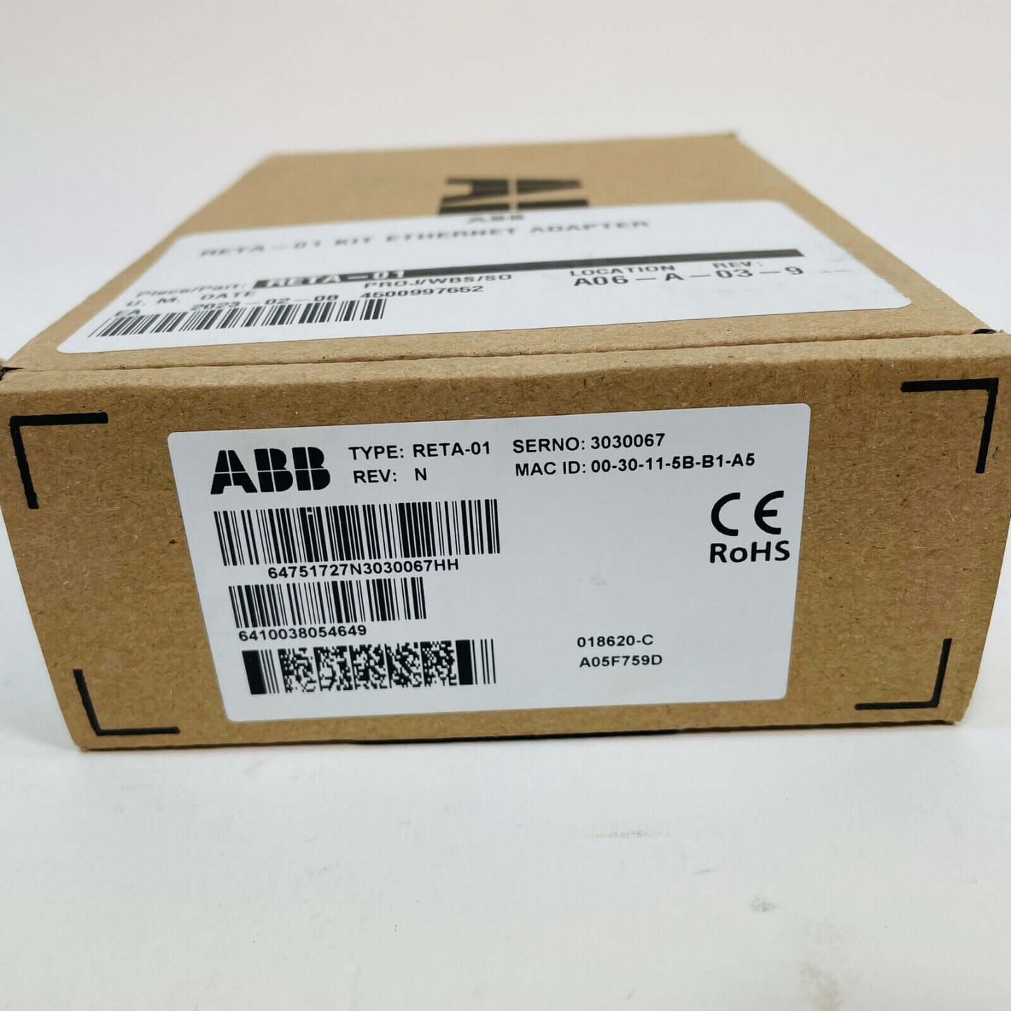 ABB Ethernet Adapter RETA-01 Rev N - ABB