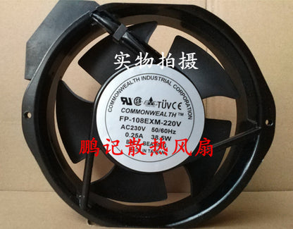 1PC  COMMONWEALTH Fan FP-108EXM-220V 17238 Ball UPS Cooling Fan