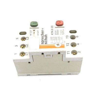 1PC SPRECHER+SCHUH KTA3-25 MANUAL MOTOR STARTER 1.0-1.6 AMP 600VOLT 3POLE